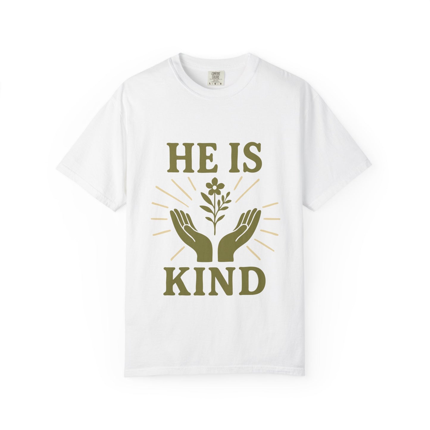 He Is Kind Unisex Christian T-Shirt | Eco-Friendly Apparel, Affirmation Tee, Gift for Friends, Motivational Shirt, Casual Wear