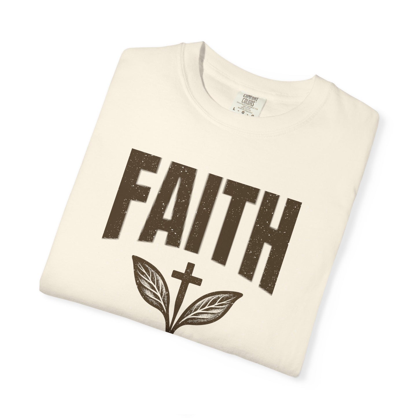 Faith Grows Best in Dirt T-Shirt – Inspirational Christian Plant Graphic Tee