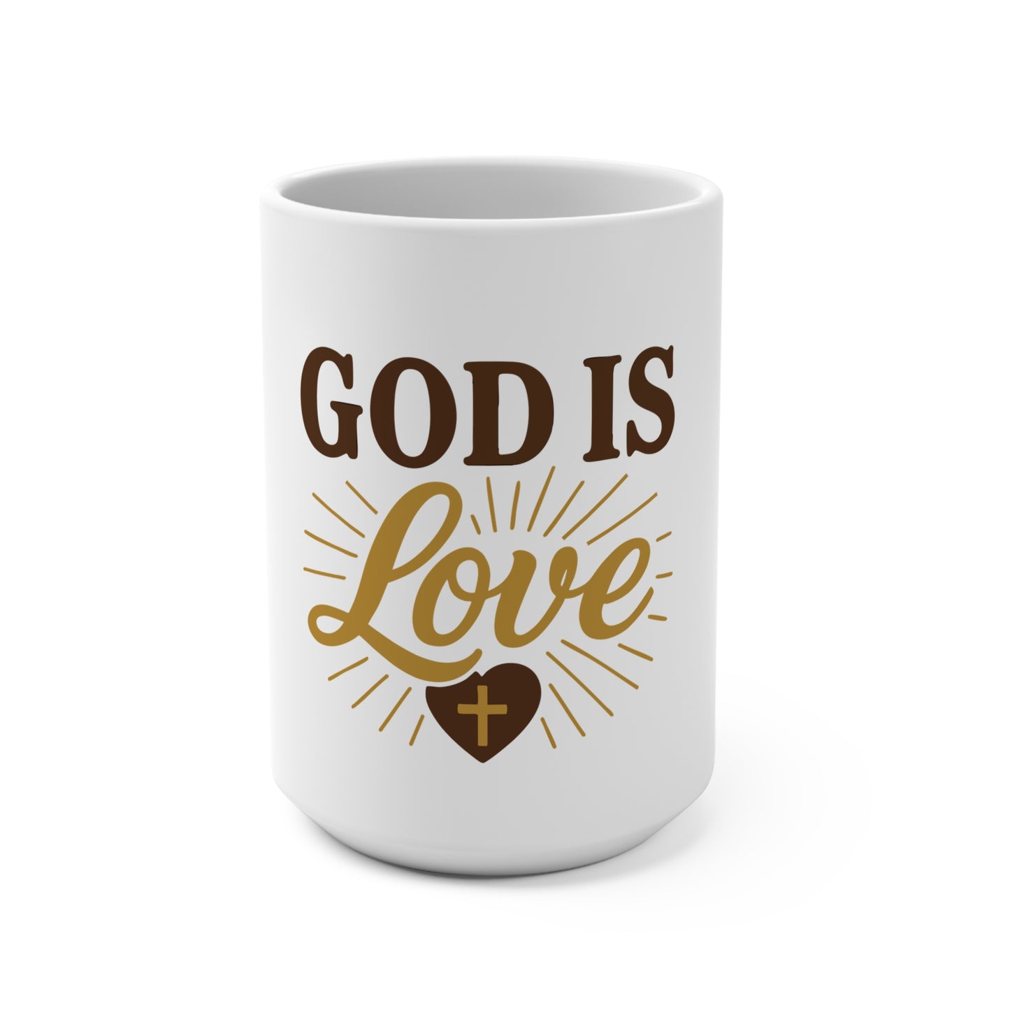 God Is Love Mug, Inspirational Coffee Cup, Christian Gift, Religious Tea Mug, Heartwarming Ceramic Mug, Faith-Based Drinkware