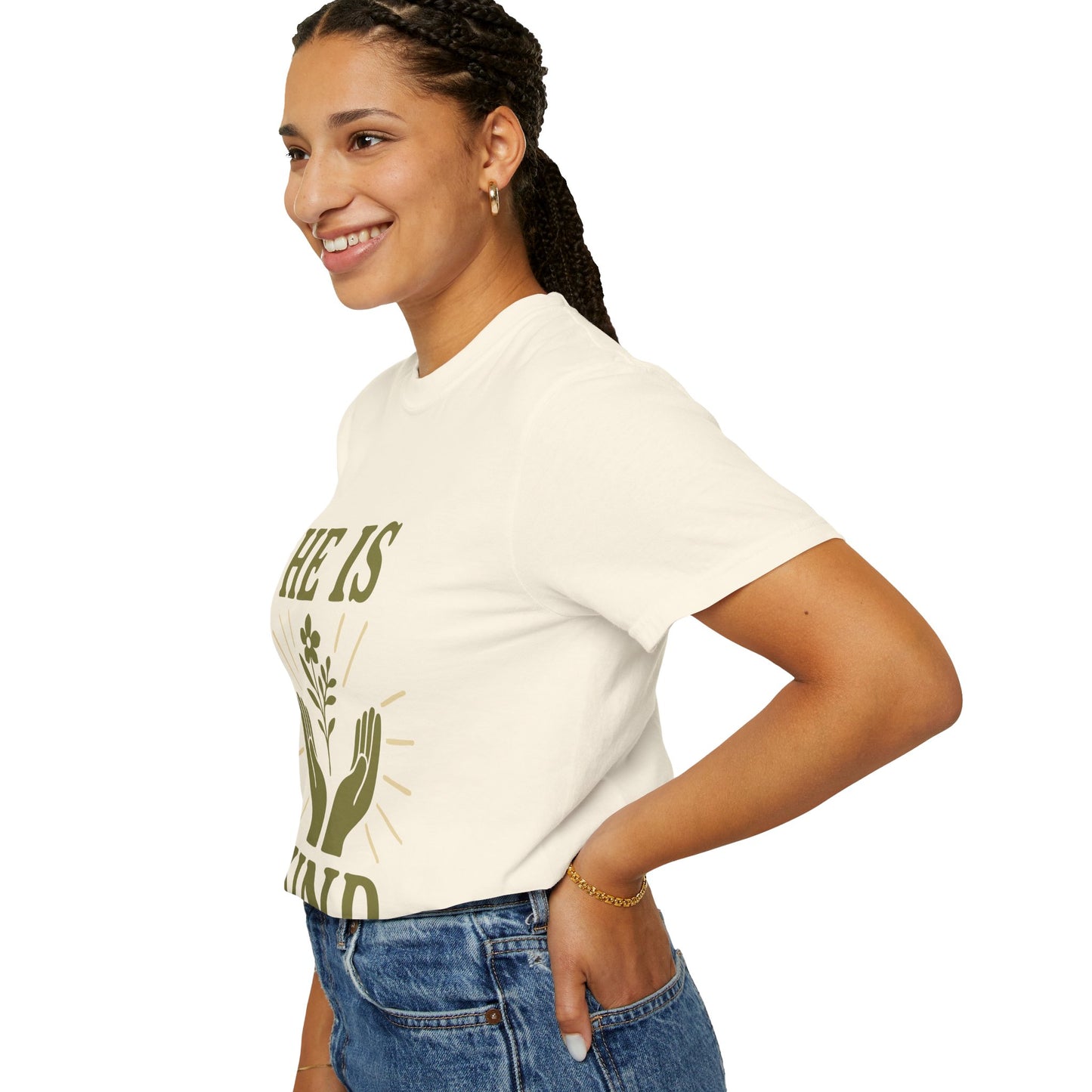 He Is Kind Unisex Christian T-Shirt | Eco-Friendly Apparel, Affirmation Tee, Gift for Friends, Motivational Shirt, Casual Wear