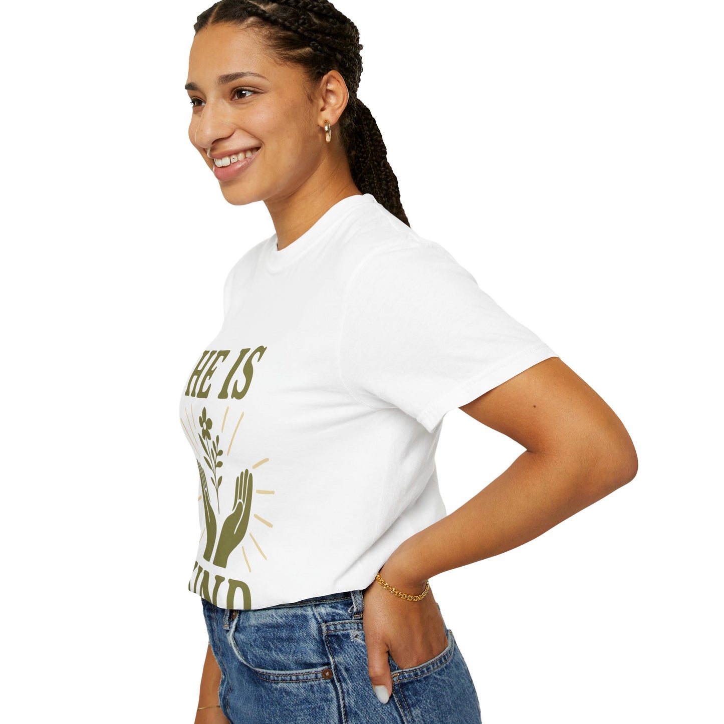 He Is Kind Unisex Christian T-Shirt | Eco-Friendly Apparel, Affirmation Tee, Gift for Friends, Motivational Shirt, Casual Wear