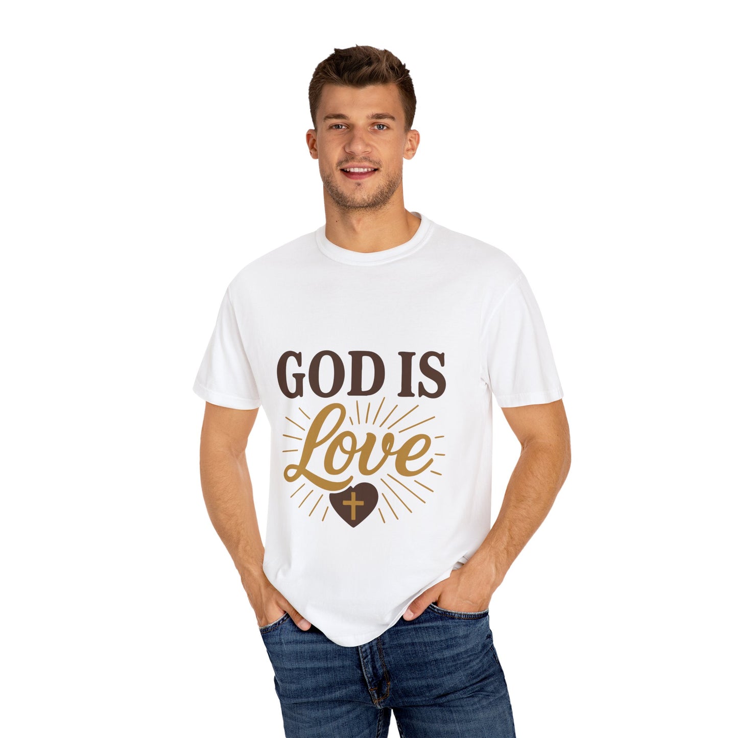 God Is Love T-shirt, Unisex Inspirational Tee, Faith-Based Apparel, Gift for Christians, Religious T-Shirt, Casual Wear