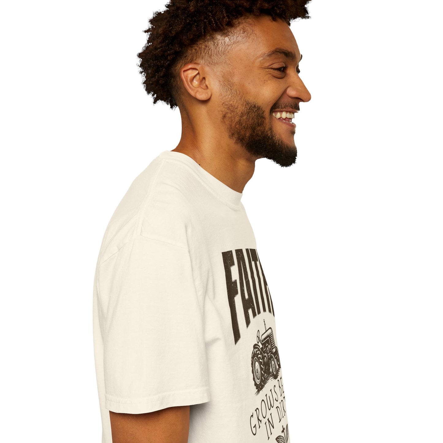 Faith Grows Best in Dirt T-Shirt – Christian Farm Graphic Tee